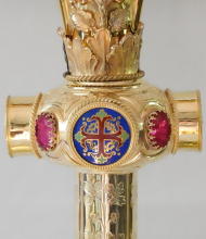 Ornate French Antique Gothic Silver Monstrance